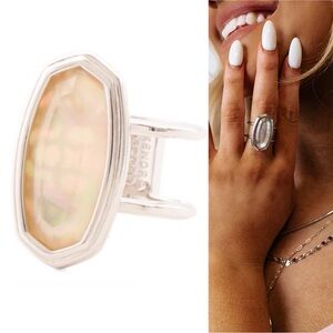 Kendra Scott Silver Abalone Ring